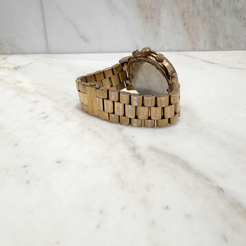 MICHAEL KORS Gold Runway Chronograph Watch - Picture 9 of 14